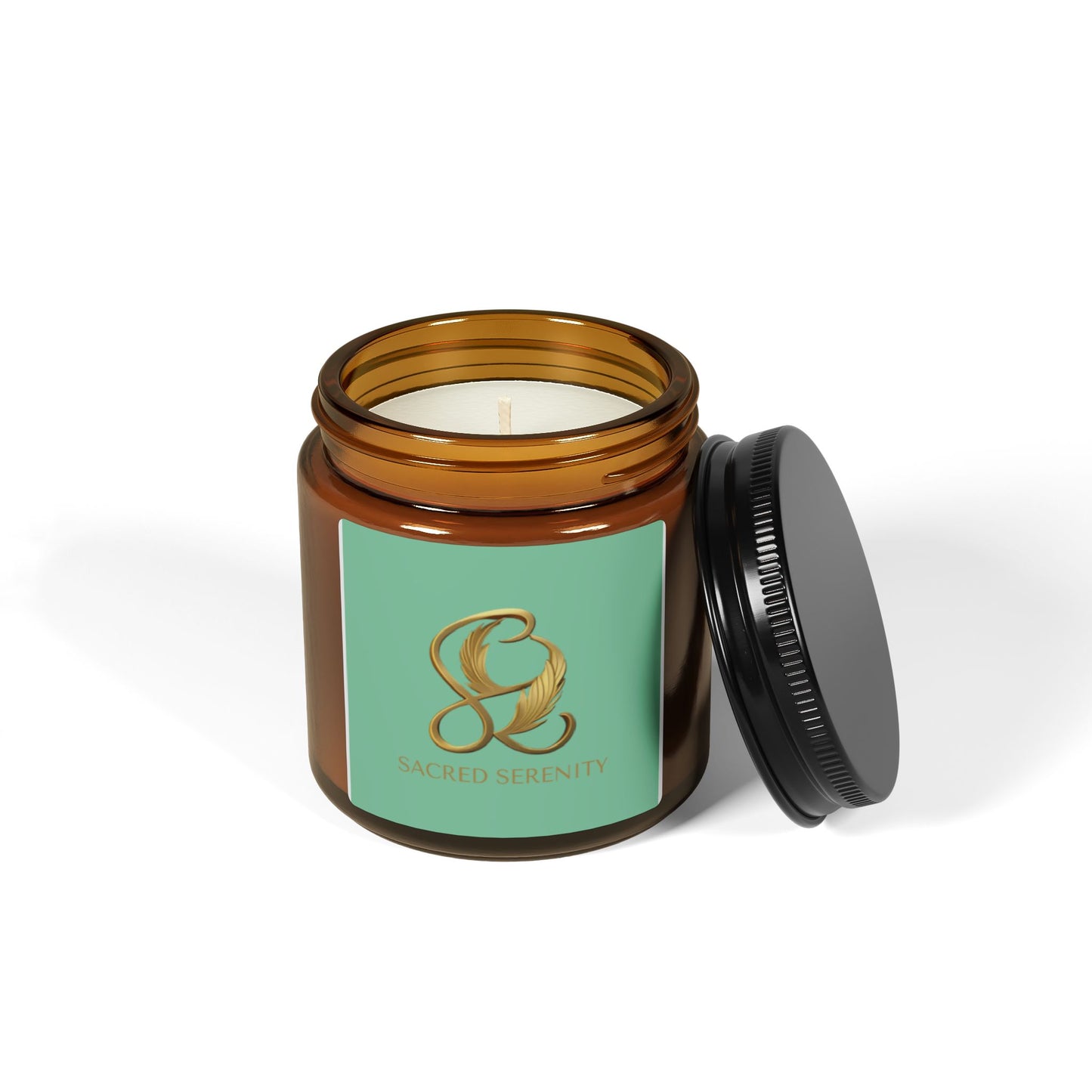 Scented Soy Candle (Multi-Size, Amber Jar)