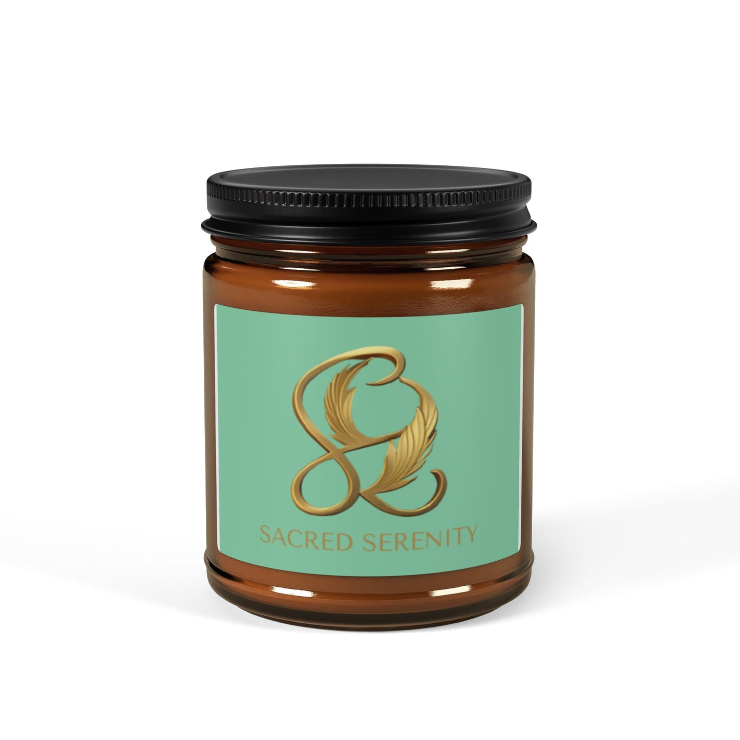 Scented Soy Candle (Multi-Size, Amber Jar)